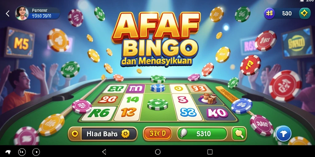 Tampilan menarik dari gameplay Bingo AFAF yang seru dan interaktif.