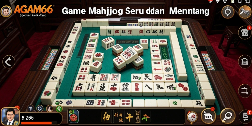 Tampilan gameplay Mahjong dalam AGAM66 yang menarik.