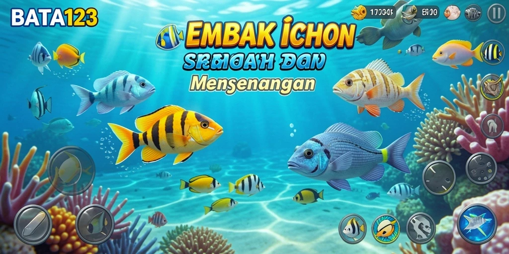 Tampilan screenshot utama BATA123 dengan aksi menembak ikan yang seru.