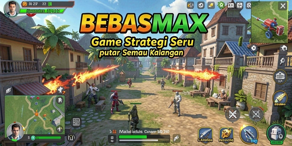Tampilan gameplay <strong>BEBASMAX</strong> yang menarik, menantang, dan penuh strategi.