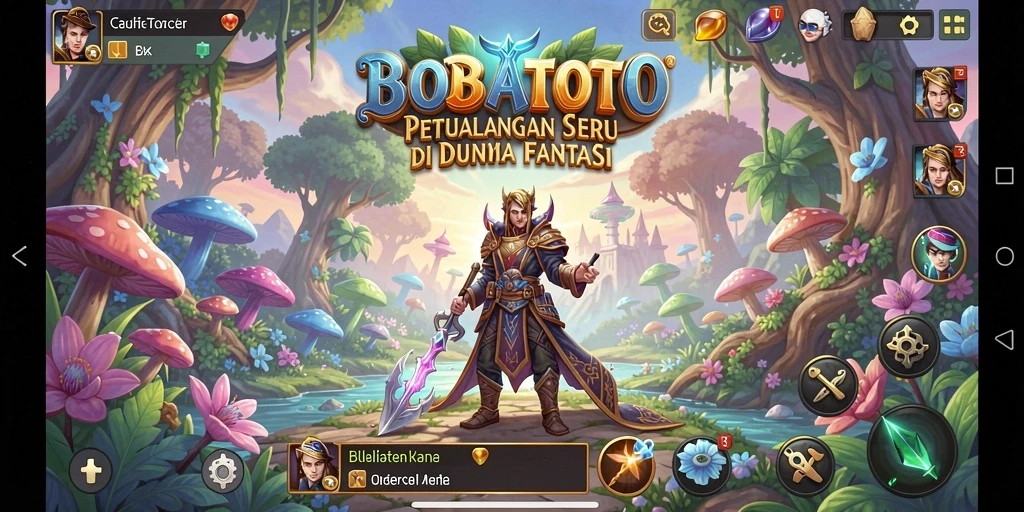 Screenshot BOBATOTO menunjukkan aksi seru dalam petualangan fantastis.