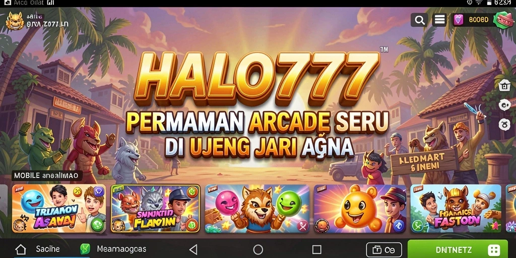 Tampilan gameplay seru dan penuh tantangan di HALO777.