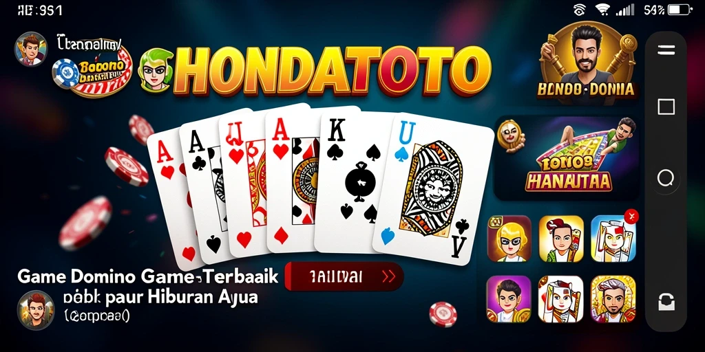 Gameplay seru di HONDATOTO, nikmati setiap momen permainan Domino.