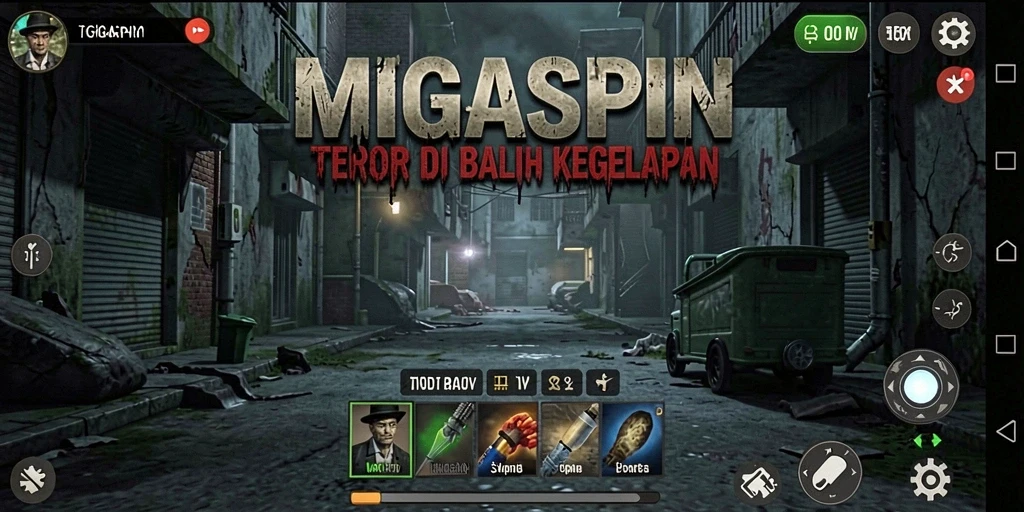 Gameplay mencekam dan menegangkan di dalam MIGASPIN.