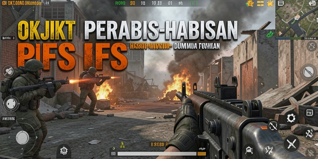 Gameplay menegangkan dalam pertempuran FPS yang intens.