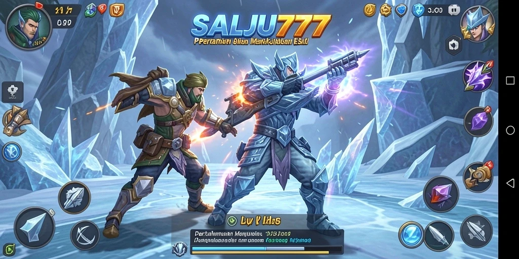 Tampilan menarik dari gameplay Tower Defense SALJU777 yang penuh aksi.